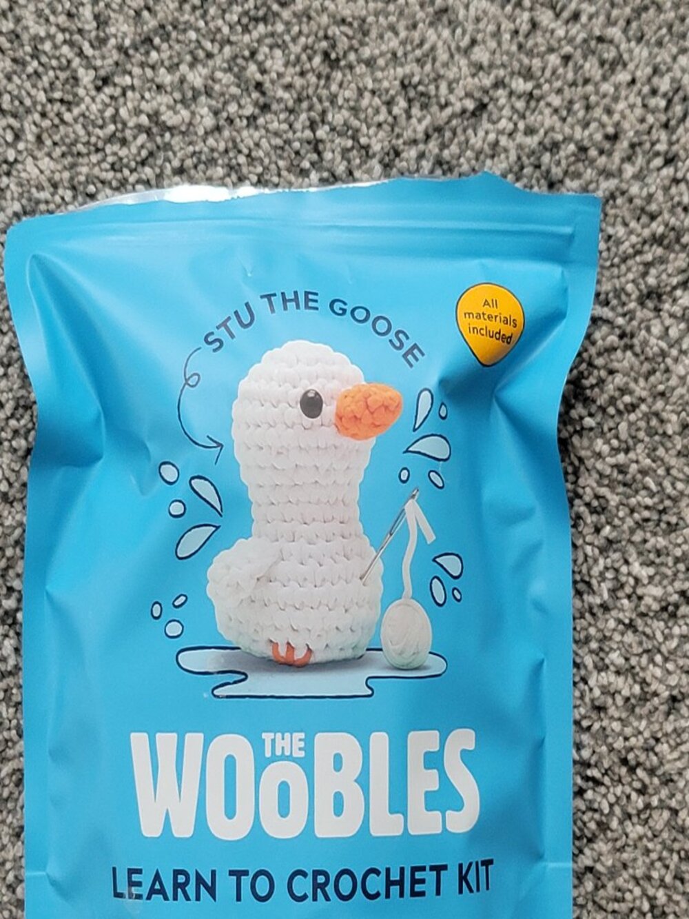 The  Woobles learn to Crochet  Stu the Goose